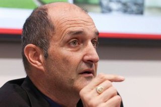Laurent Horvath, délégué aux questions relatives à l'eau en Valais, lors de la conférence de presse jeudi matin à Sion. Etat du Valais